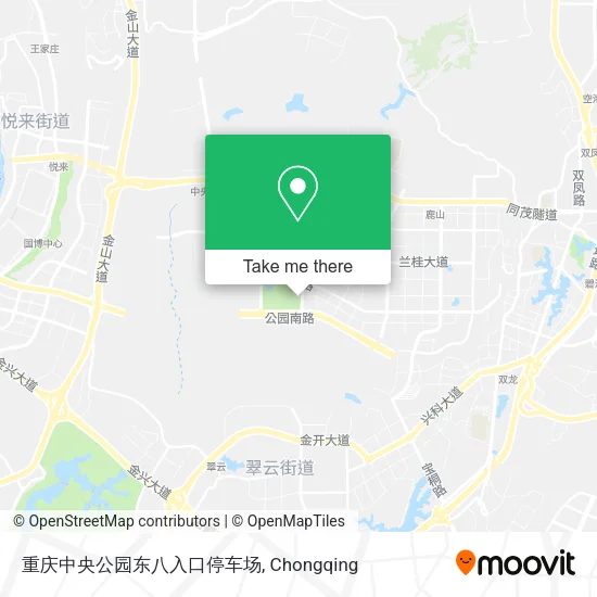 重庆中央公园东八入口停车场 map