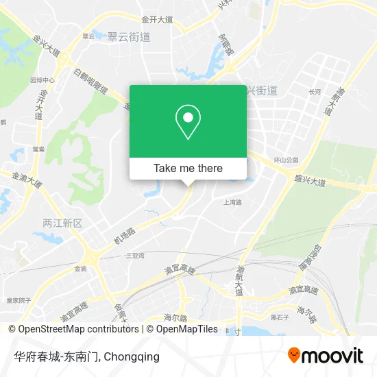 华府春城-东南门 map