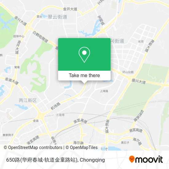 650路(华府春城-轨道金童路站) map