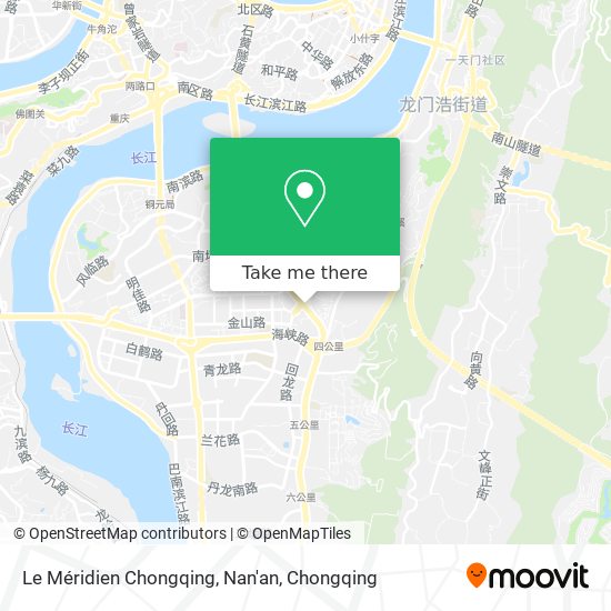 Le Méridien Chongqing, Nan'an map