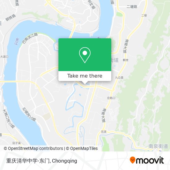 重庆清华中学-东门 map