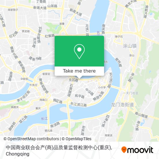 中国商业联合会产(商)品质量监督检测中心(重庆) map
