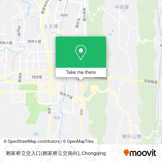 赖家桥立交入口(赖家桥立交南向) map