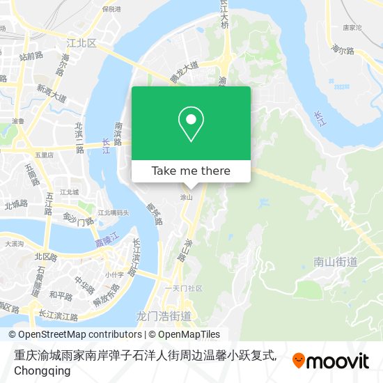 重庆渝城雨家南岸弹子石洋人街周边温馨小跃复式 map