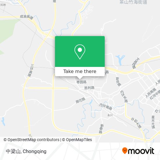 中梁山 map