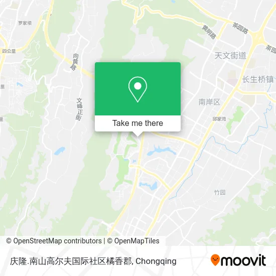 庆隆.南山高尔夫国际社区橘香郡 map