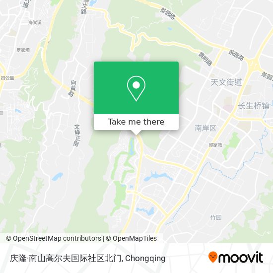 庆隆·南山高尔夫国际社区北门 map