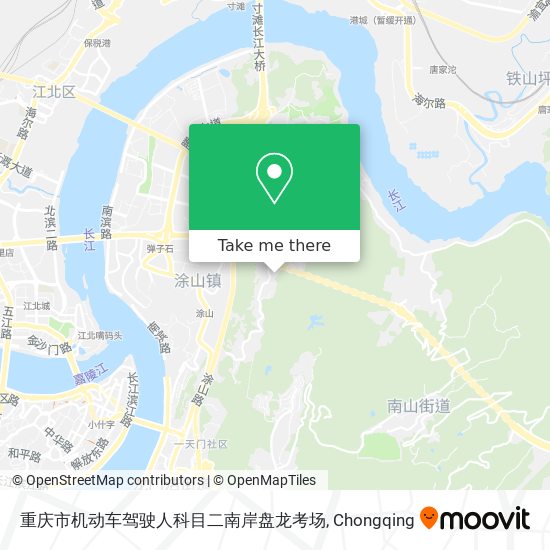 重庆市机动车驾驶人科目二南岸盘龙考场 map