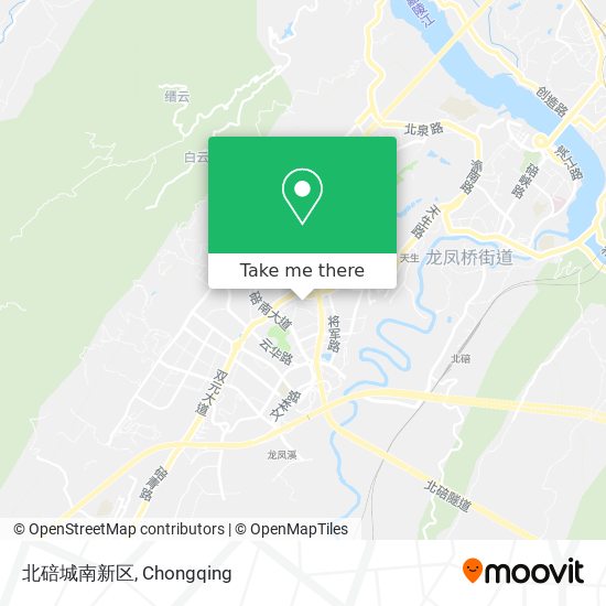 北碚城南新区 map