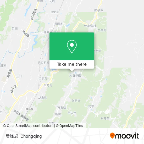 后峰岩 map