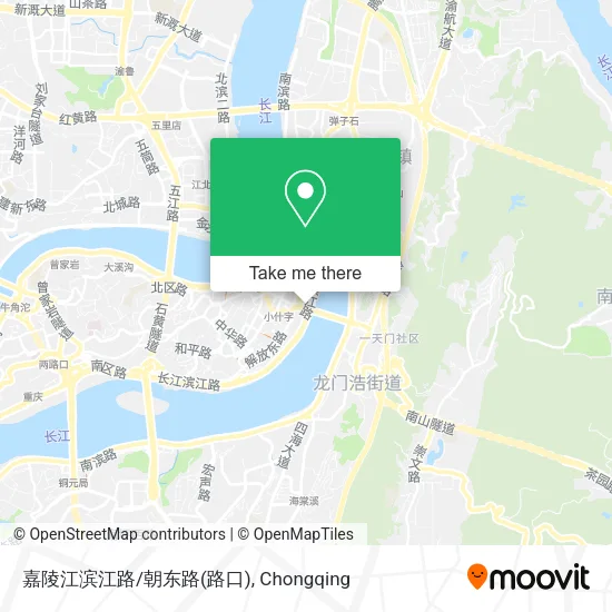 嘉陵江滨江路/朝东路(路口) map