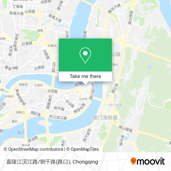 嘉陵江滨江路/朝千路(路口) map
