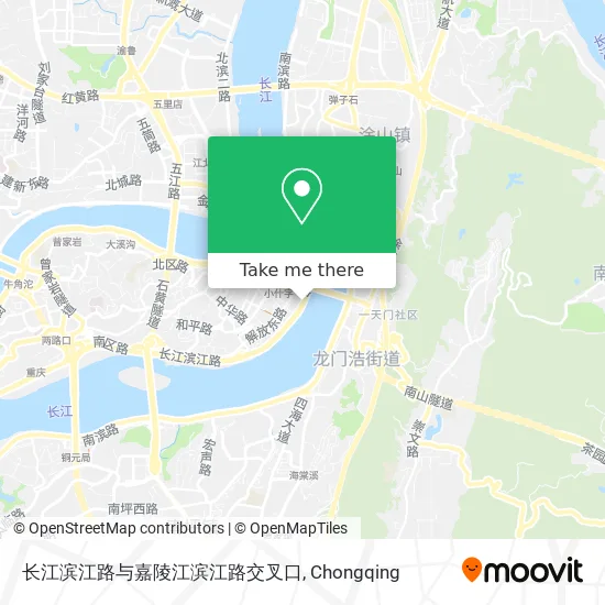 长江滨江路与嘉陵江滨江路交叉口 map