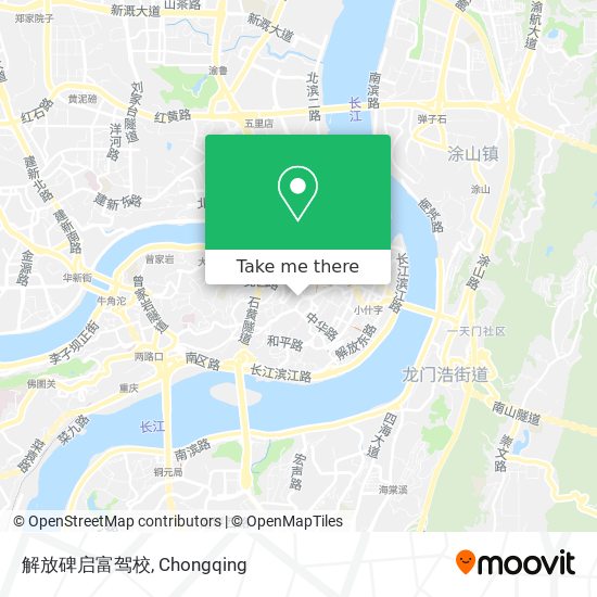解放碑启富驾校 map