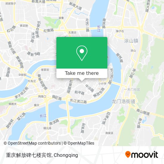 重庆解放碑七楼宾馆 map