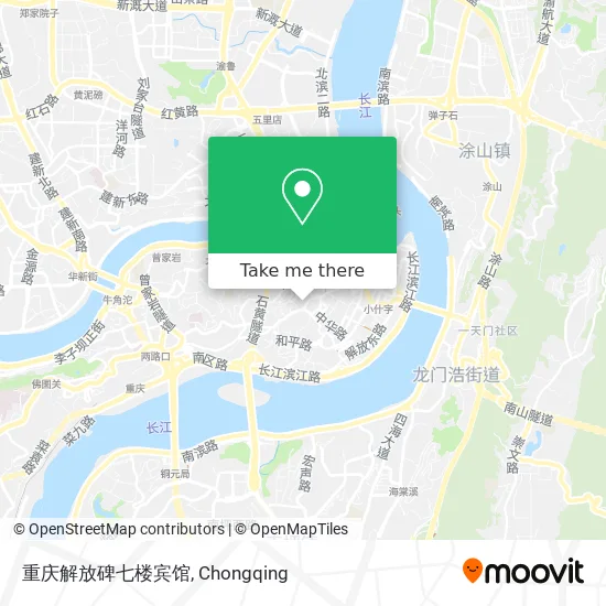 重庆解放碑七楼宾馆 map