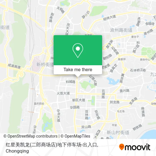 红星美凯龙(二郎商场店)地下停车场-出入口 map
