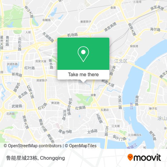 鲁能星城23栋 map