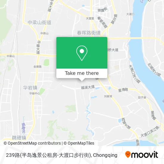 239路(半岛逸景公租房-大渡口步行街) map