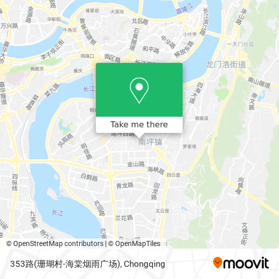 353路(珊瑚村-海棠烟雨广场) map