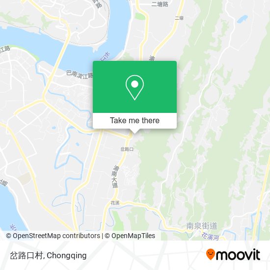 岔路口村 map