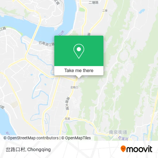 岔路口村 map