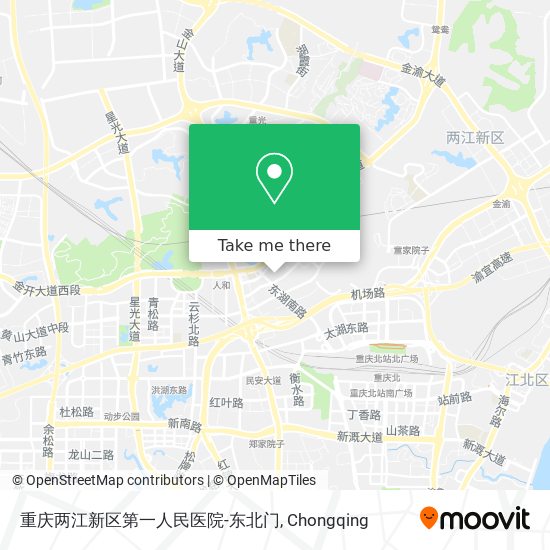 重庆两江新区第一人民医院-东北门 map