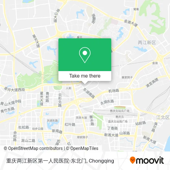重庆两江新区第一人民医院-东北门 map
