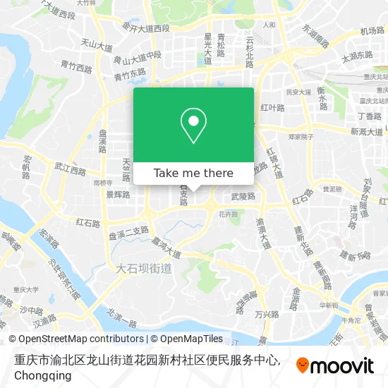 重庆市渝北区龙山街道花园新村社区便民服务中心 map