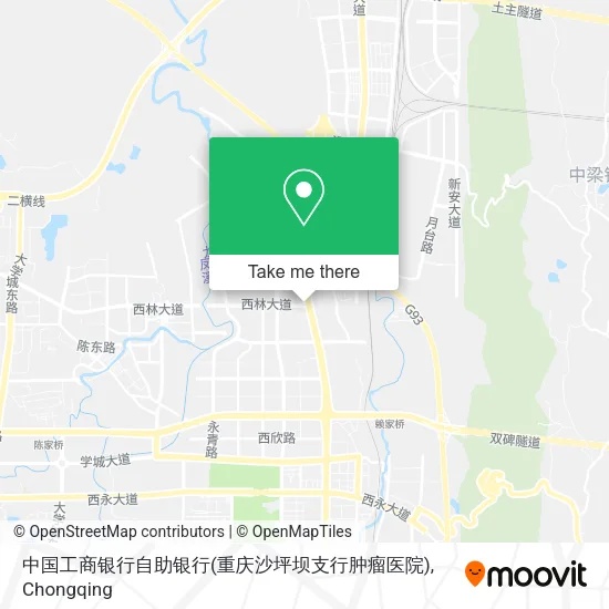 中国工商银行自助银行(重庆沙坪坝支行肿瘤医院) map