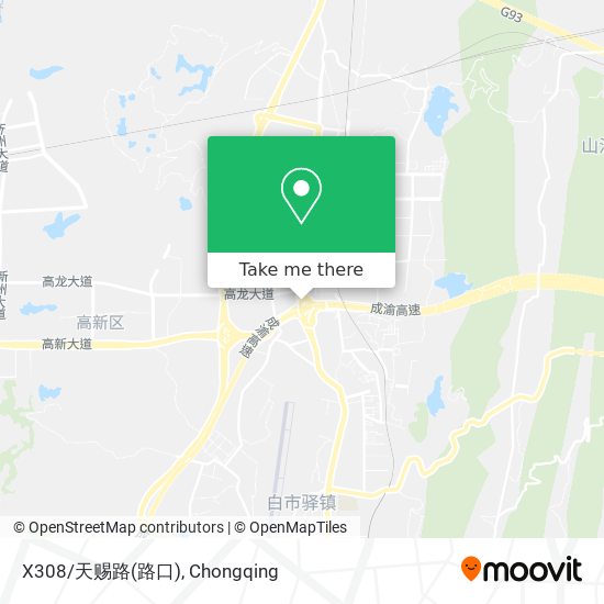 X308/天赐路(路口) map