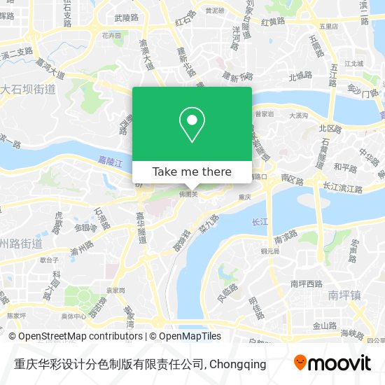 重庆华彩设计分色制版有限责任公司 map