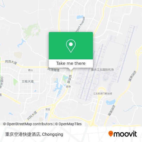 重庆空港快捷酒店 map