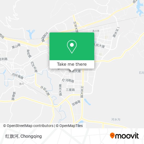 红旗河 map