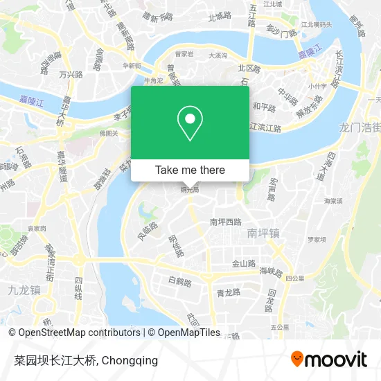 菜园坝长江大桥 map