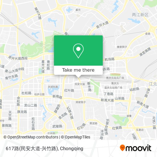 617路(民安大道-兴竹路) map
