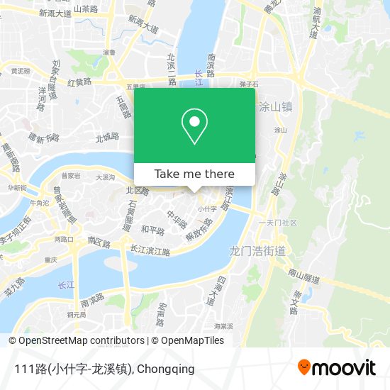 111路(小什字-龙溪镇) map