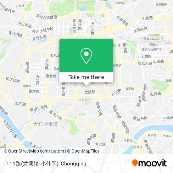 111路(龙溪镇-小什字) map