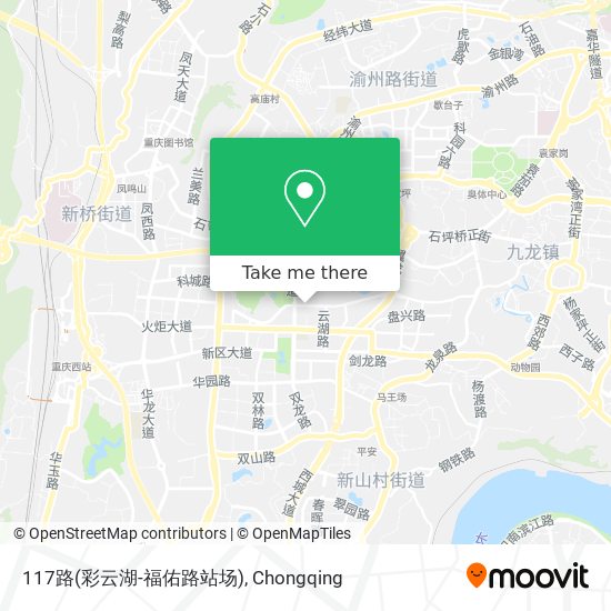 117路(彩云湖-福佑路站场) map