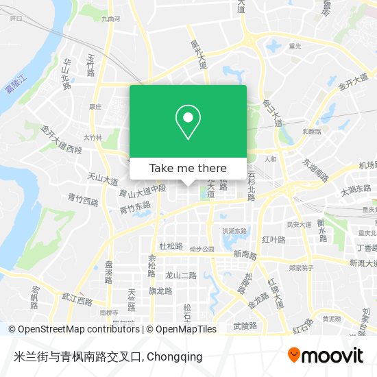 米兰街与青枫南路交叉口 map
