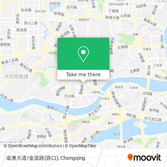 渝澳大道/金源路(路口) map