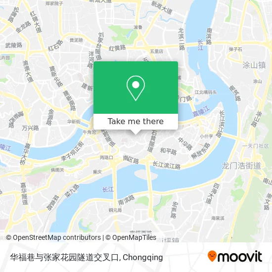 华福巷与张家花园隧道交叉口 map
