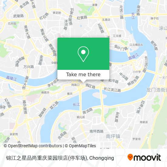 锦江之星品尚重庆菜园坝店(停车场) map