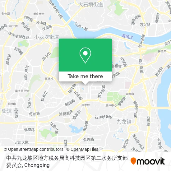 中共九龙坡区地方税务局高科技园区第二水务所支部委员会 map