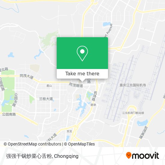 强强干锅炒菜心舌粉 map