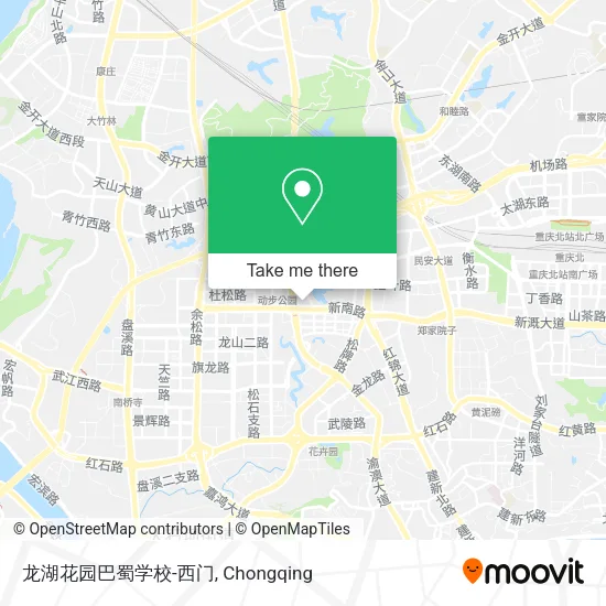 龙湖花园巴蜀学校-西门 map