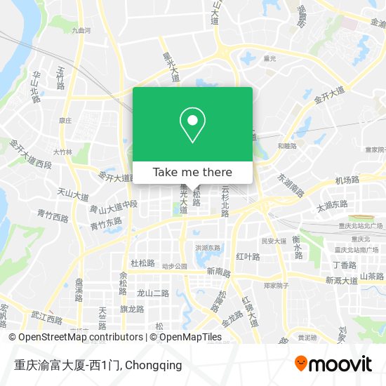 重庆渝富大厦-西1门 map