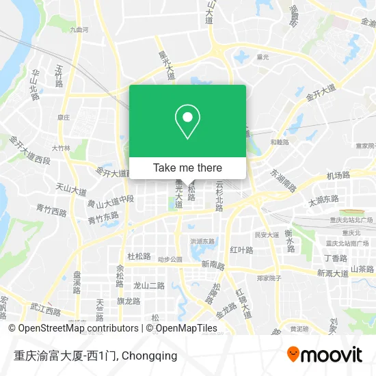 重庆渝富大厦-西1门 map
