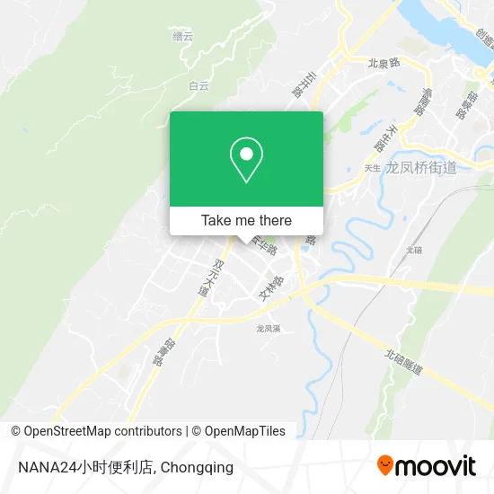 NANA24小时便利店 map