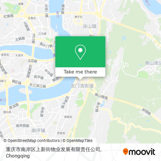 重庆市南岸区上新街物业发展有限责任公司 map